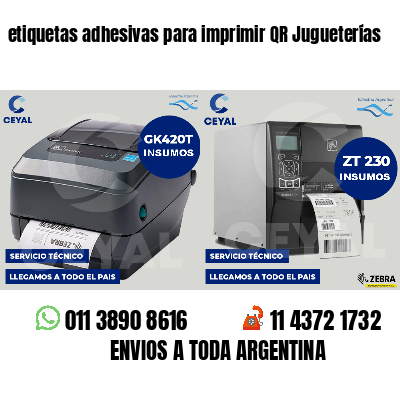 etiquetas adhesivas para imprimir QR Jugueterías