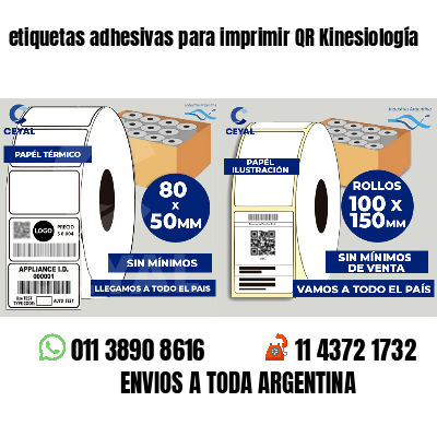 etiquetas adhesivas para imprimir QR Kinesiología
