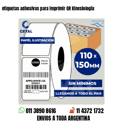 etiquetas adhesivas para imprimir QR Kinesiología