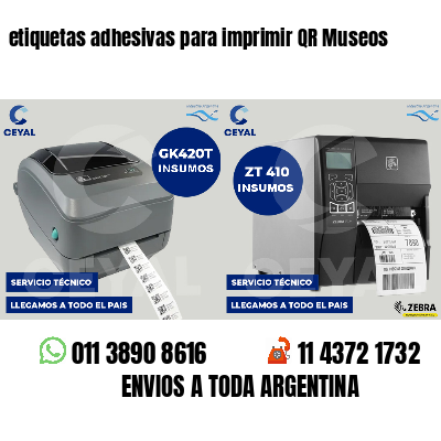 etiquetas adhesivas para imprimir QR Museos