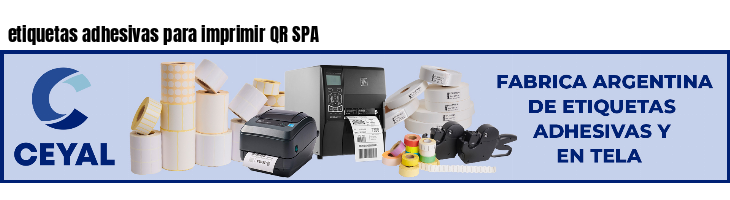 etiquetas adhesivas para imprimir QR SPA