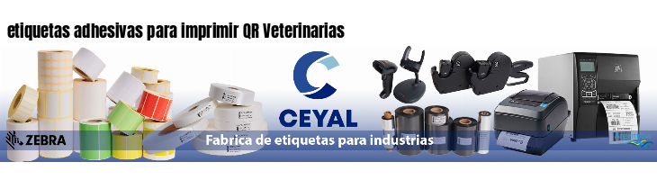 etiquetas adhesivas para imprimir QR Veterinarias