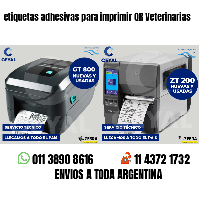 etiquetas adhesivas para imprimir QR Veterinarias