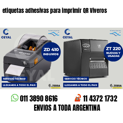 etiquetas adhesivas para imprimir QR Viveros