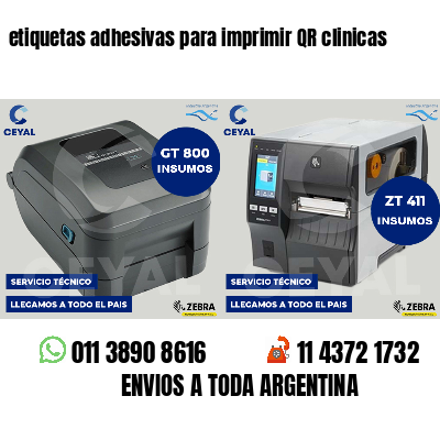 etiquetas adhesivas para imprimir QR clinicas