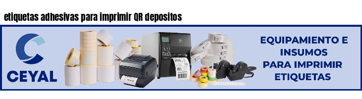 etiquetas adhesivas para imprimir QR depositos