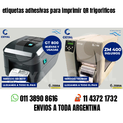 etiquetas adhesivas para imprimir QR frigorificos