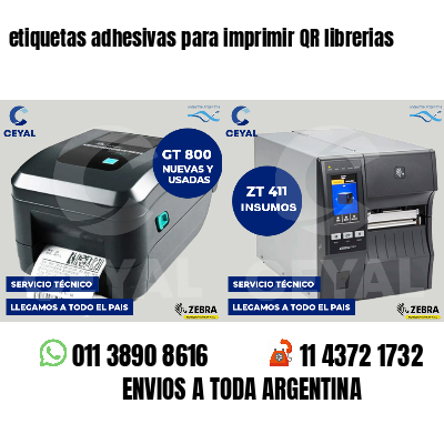 etiquetas adhesivas para imprimir QR librerias