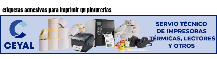etiquetas adhesivas para imprimir QR pinturerías