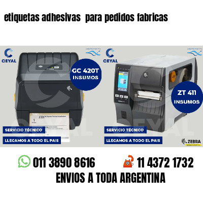 etiquetas adhesivas  para pedidos fabricas