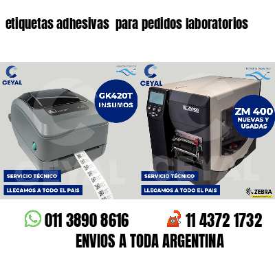 etiquetas adhesivas para pedidos laboratorios
