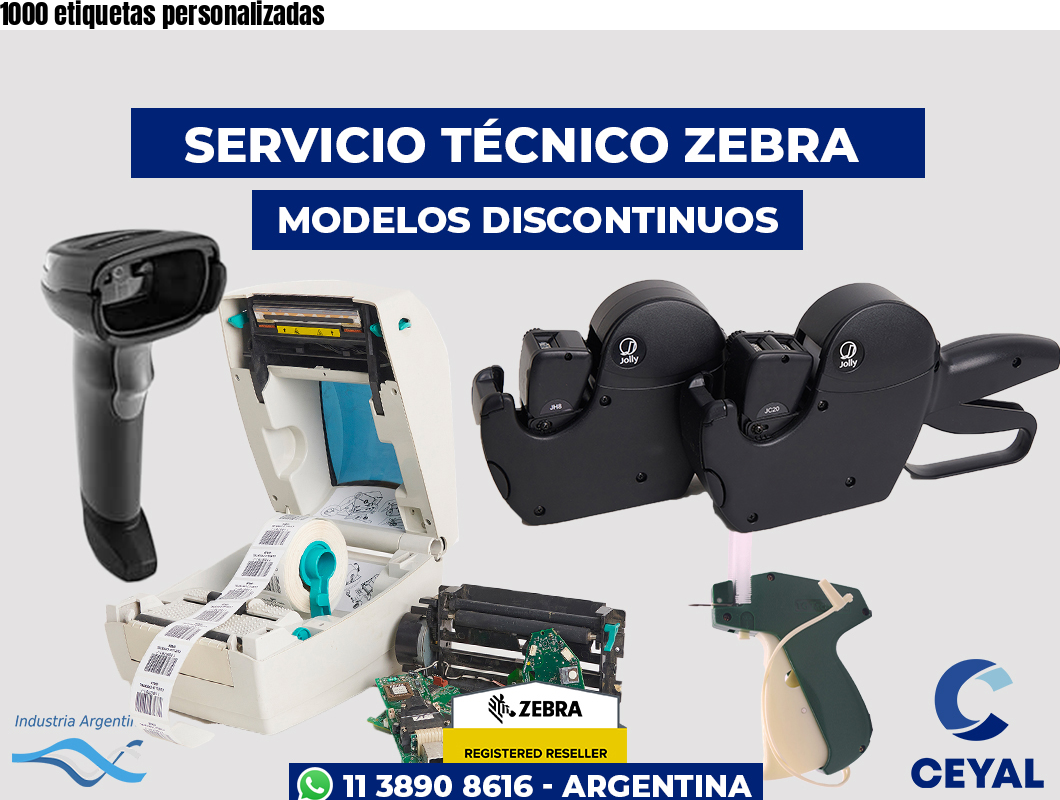 1000 etiquetas personalizadas