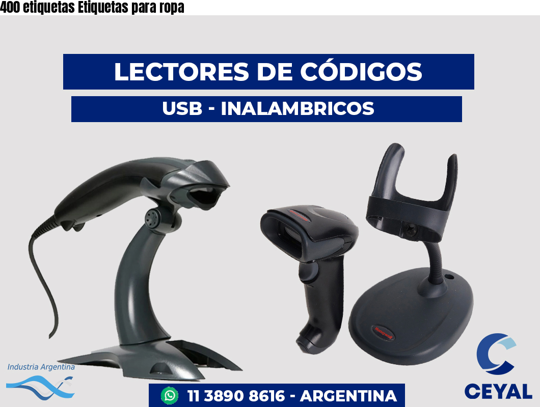 400 etiquetas Etiquetas para ropa