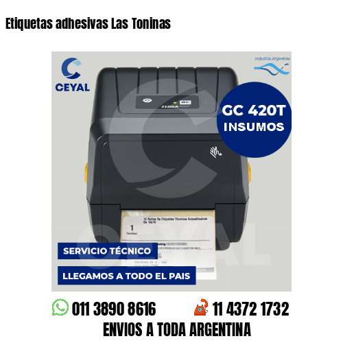 Etiquetas adhesivas Las Toninas