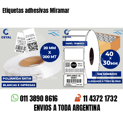 Etiquetas adhesivas Miramar