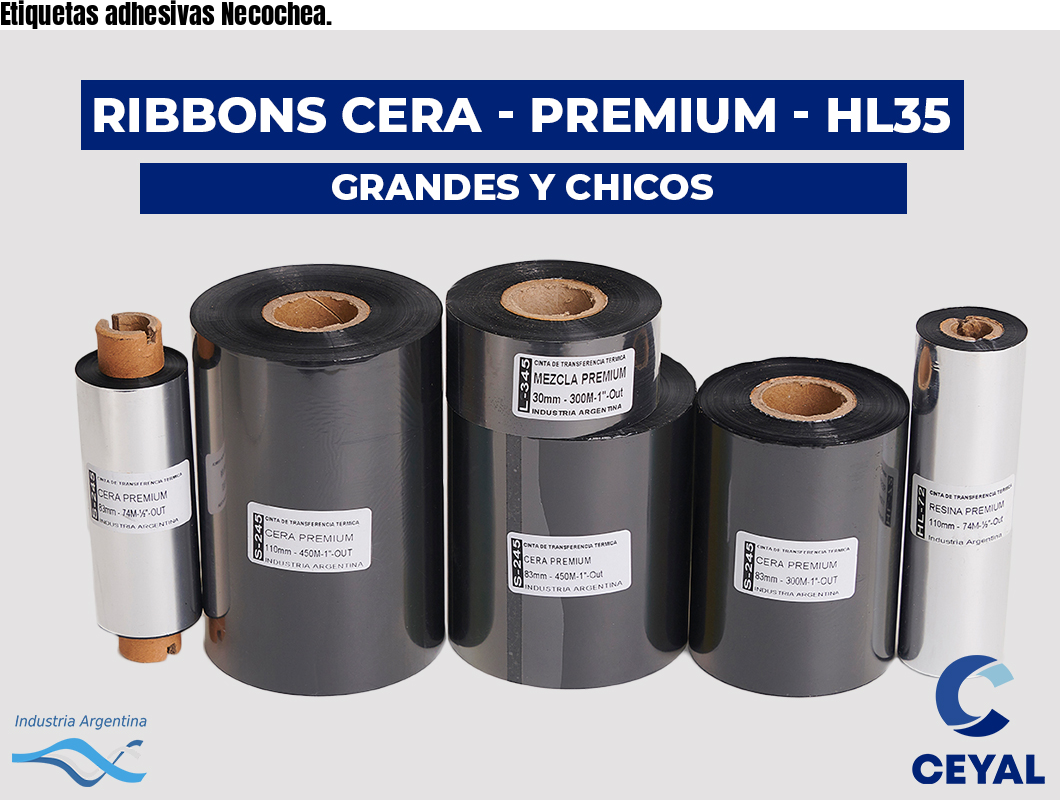 Etiquetas adhesivas Necochea.