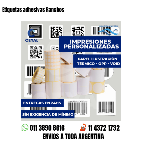 Etiquetas adhesivas Ranchos