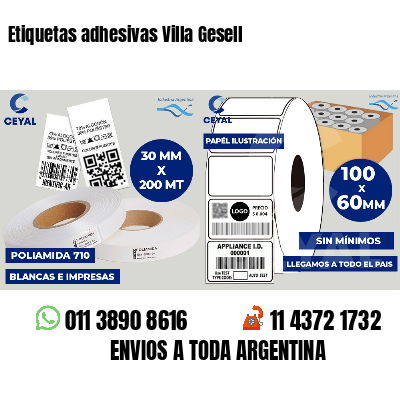 Etiquetas adhesivas Villa Gesell