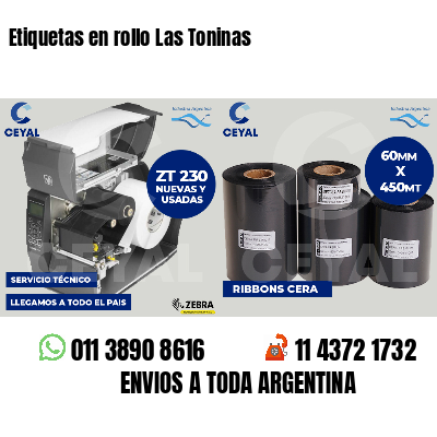 Etiquetas en rollo Las Toninas