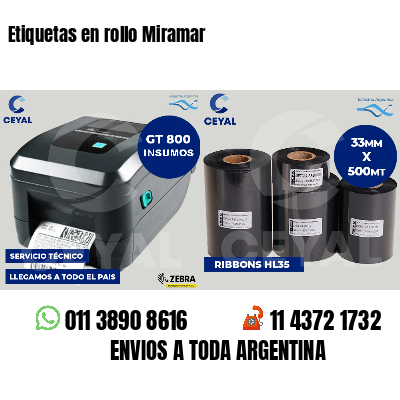 Etiquetas en rollo Miramar