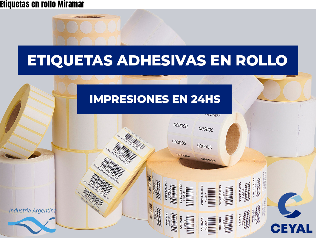 Etiquetas en rollo Miramar