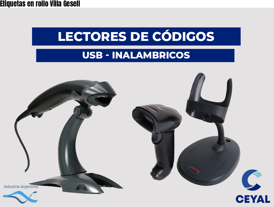 Etiquetas en rollo Villa Gesell