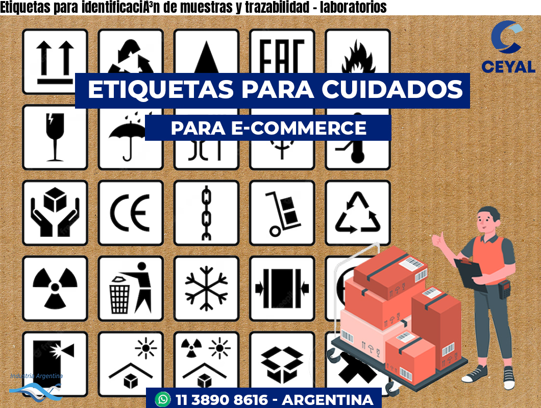 Etiquetas para identificaciÃ³n de muestras y trazabilidad – laboratorios