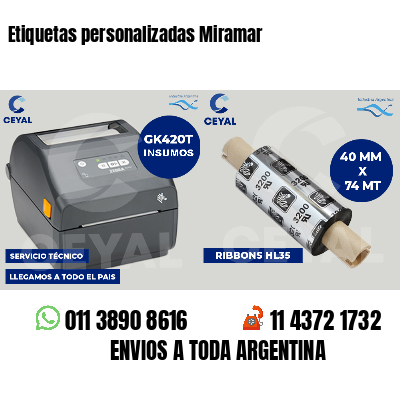 Etiquetas personalizadas Miramar