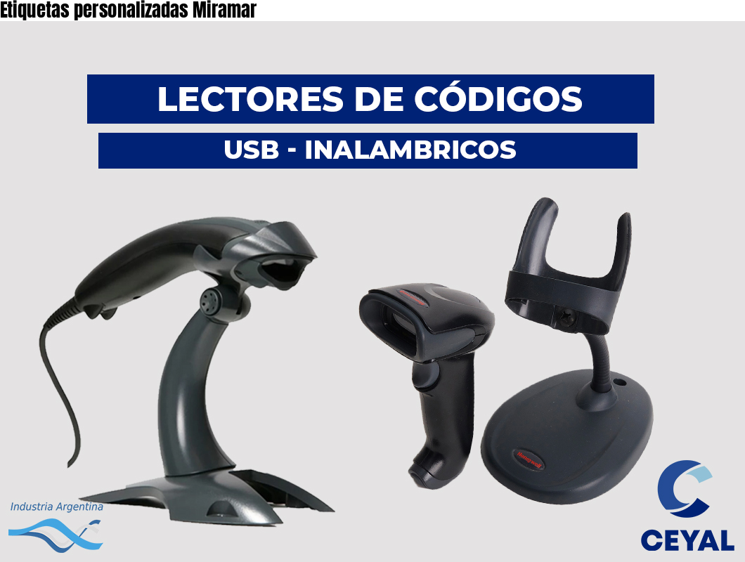 Etiquetas personalizadas Miramar