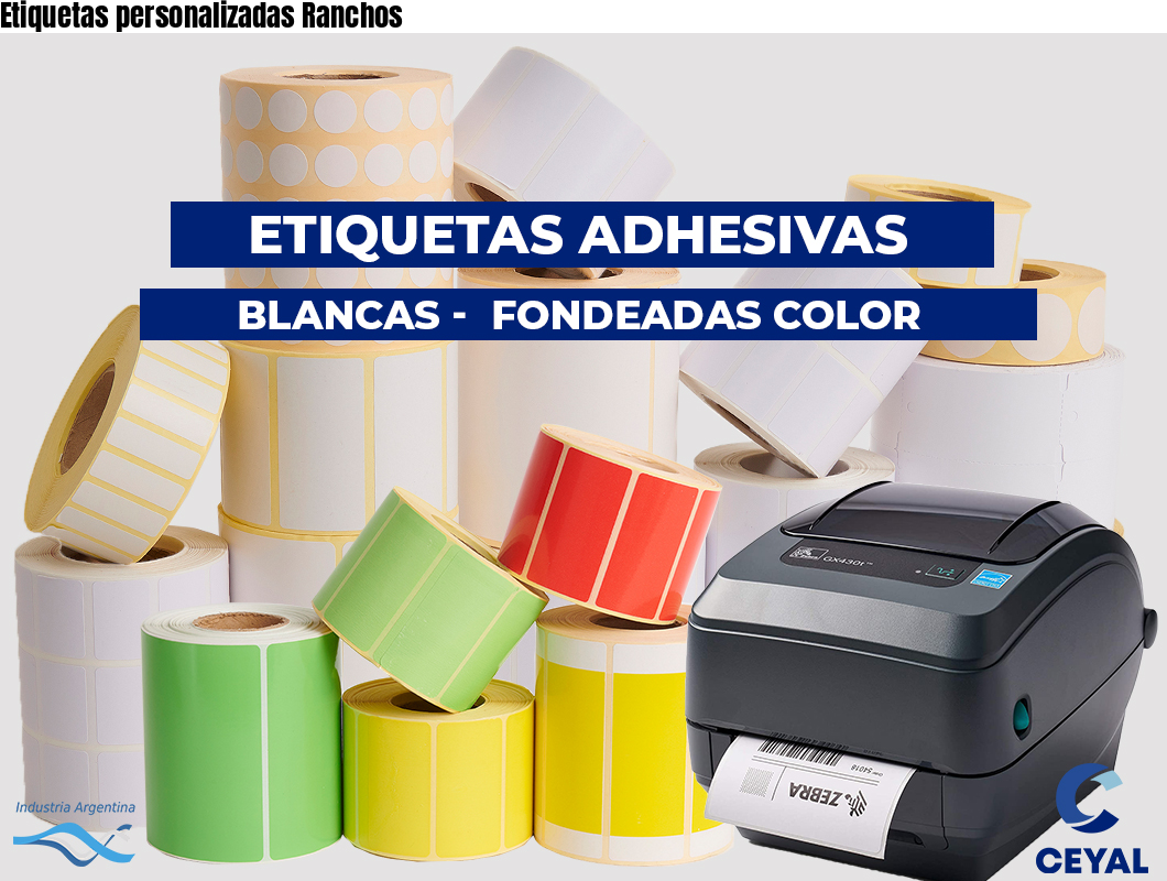 Etiquetas personalizadas Ranchos