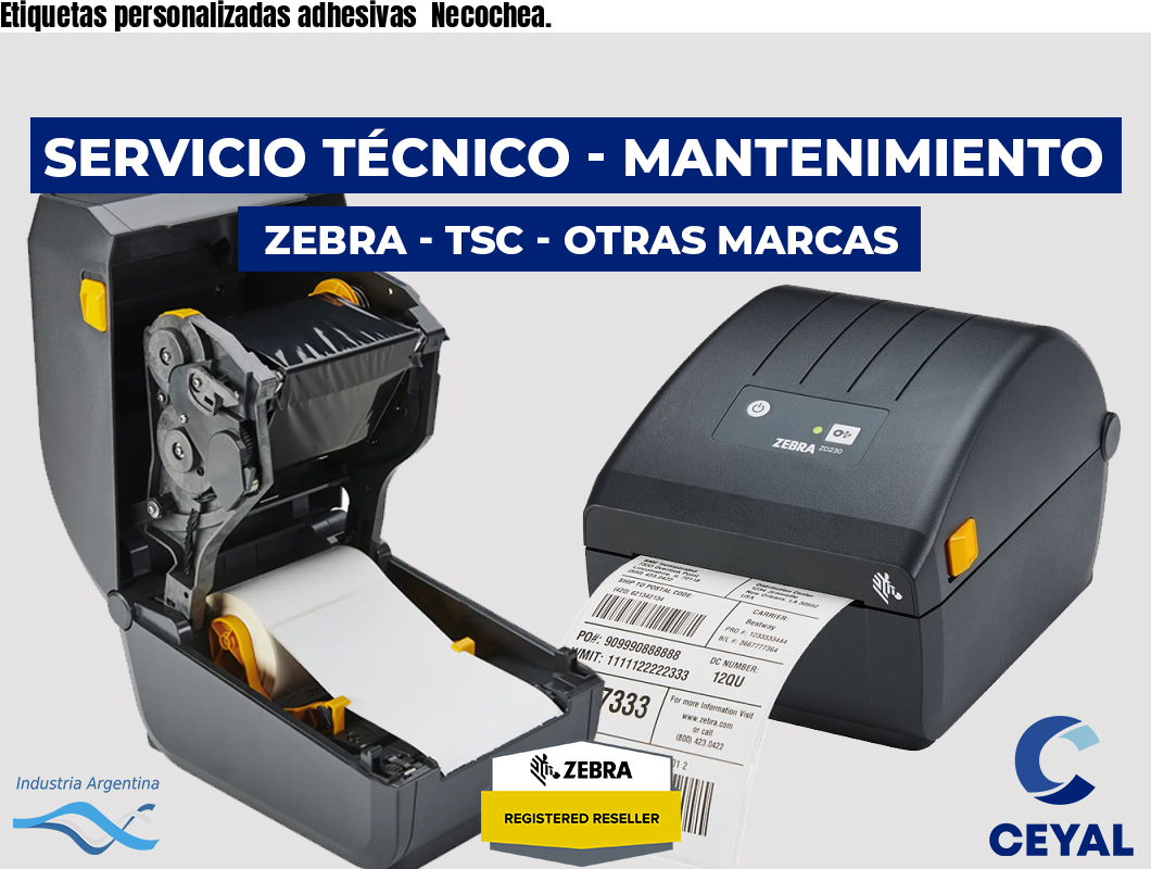 Etiquetas personalizadas adhesivas  Necochea.