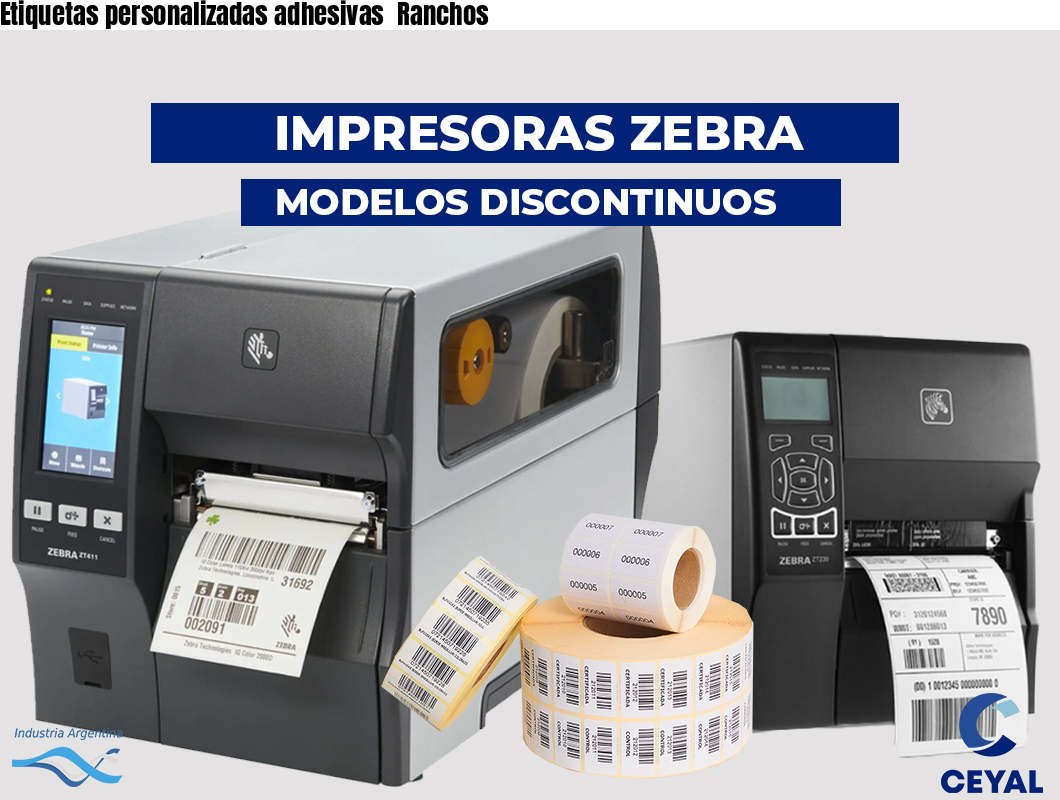 Etiquetas personalizadas adhesivas  Ranchos