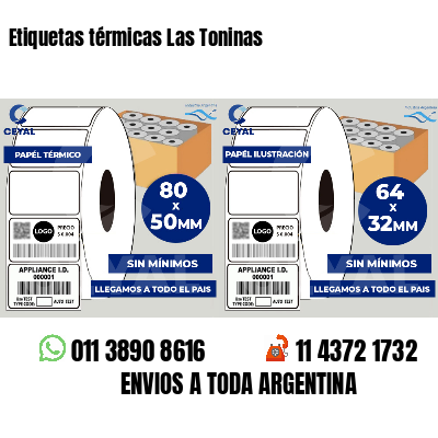 Etiquetas térmicas Las Toninas