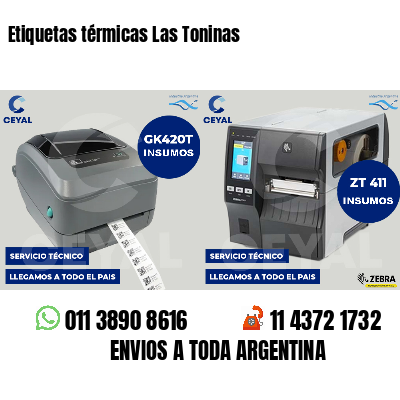 Etiquetas térmicas Las Toninas