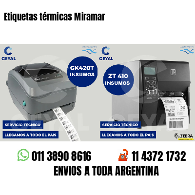 Etiquetas térmicas Miramar