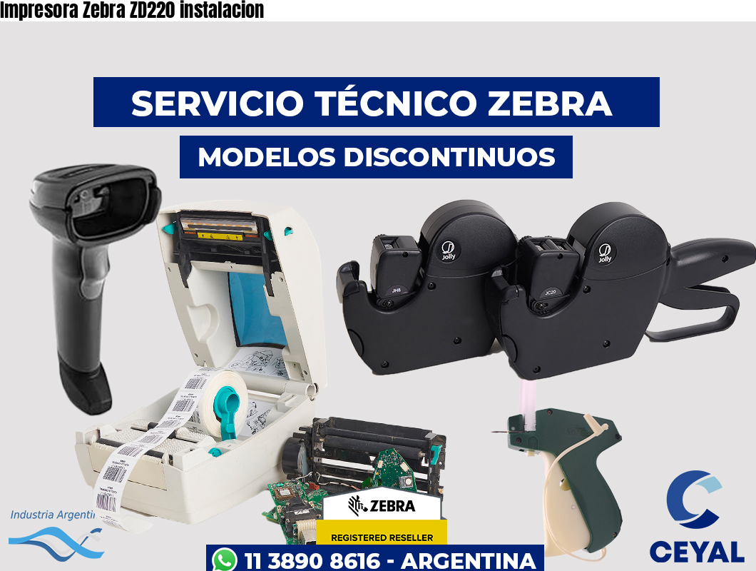 Impresora Zebra ZD220 instalacion