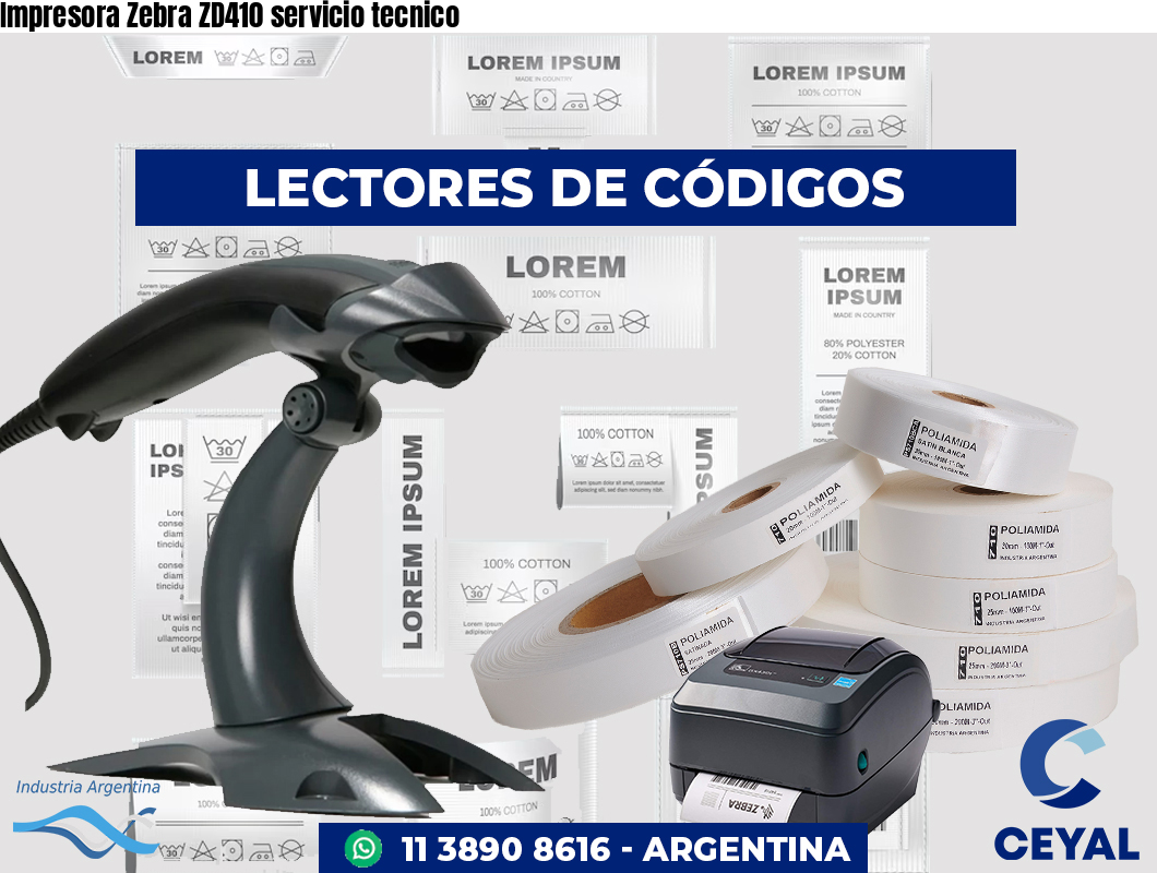 Impresora Zebra ZD410 servicio tecnico