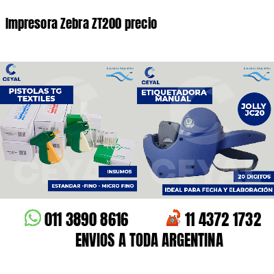 Impresora Zebra ZT200 precio