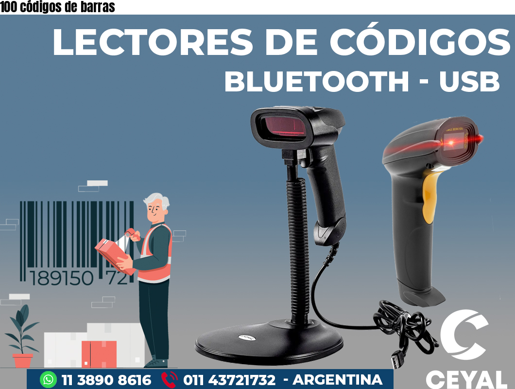100 códigos de barras