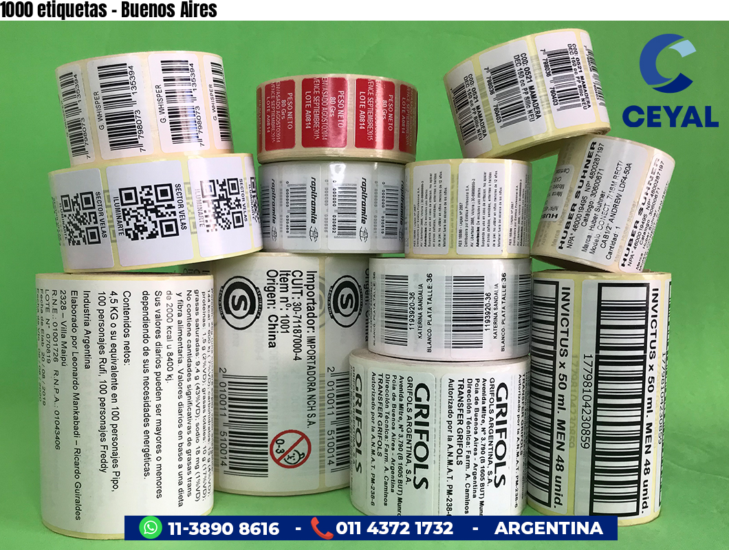 1000 etiquetas - Buenos Aires
