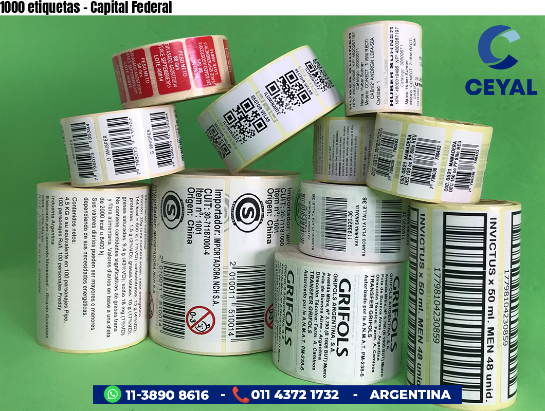 1000 etiquetas - Capital Federal