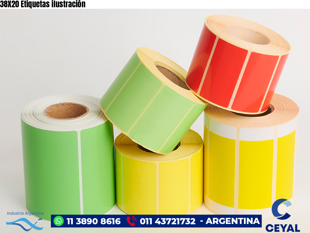 38X20 Etiquetas ilustración