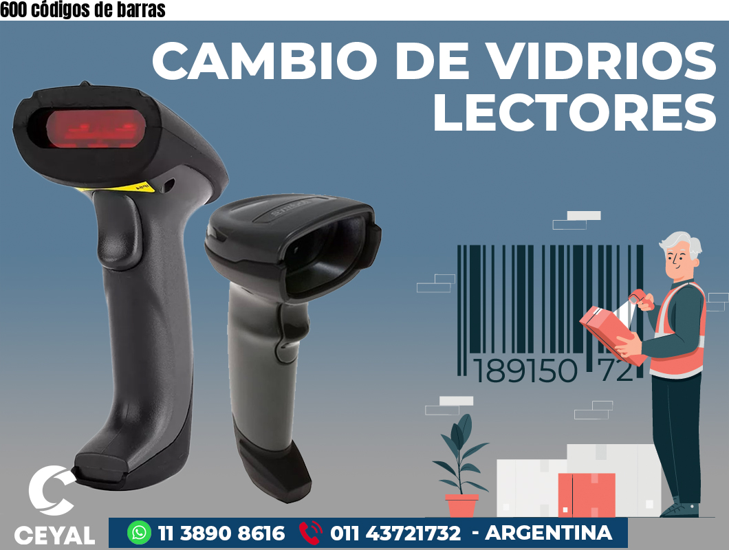 600 códigos de barras