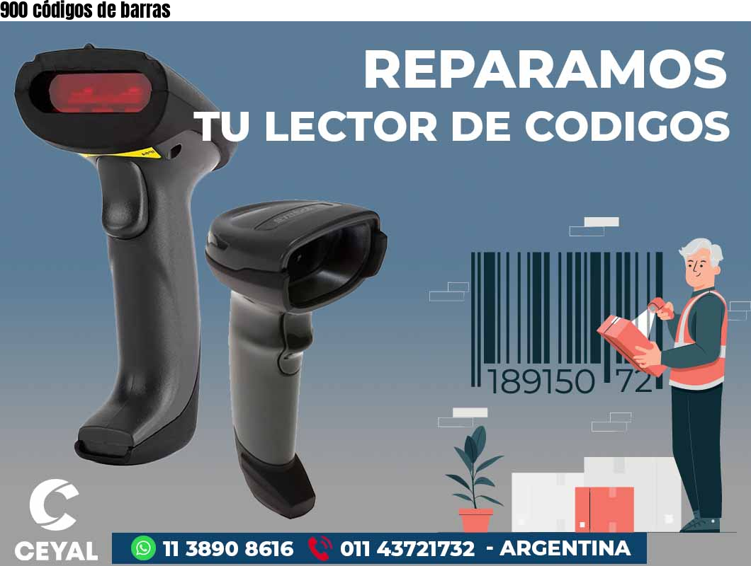 900 códigos de barras