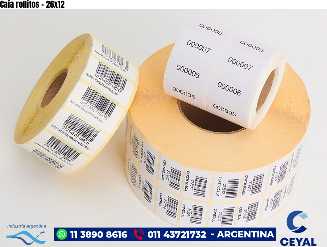 Caja rollitos - 26x12