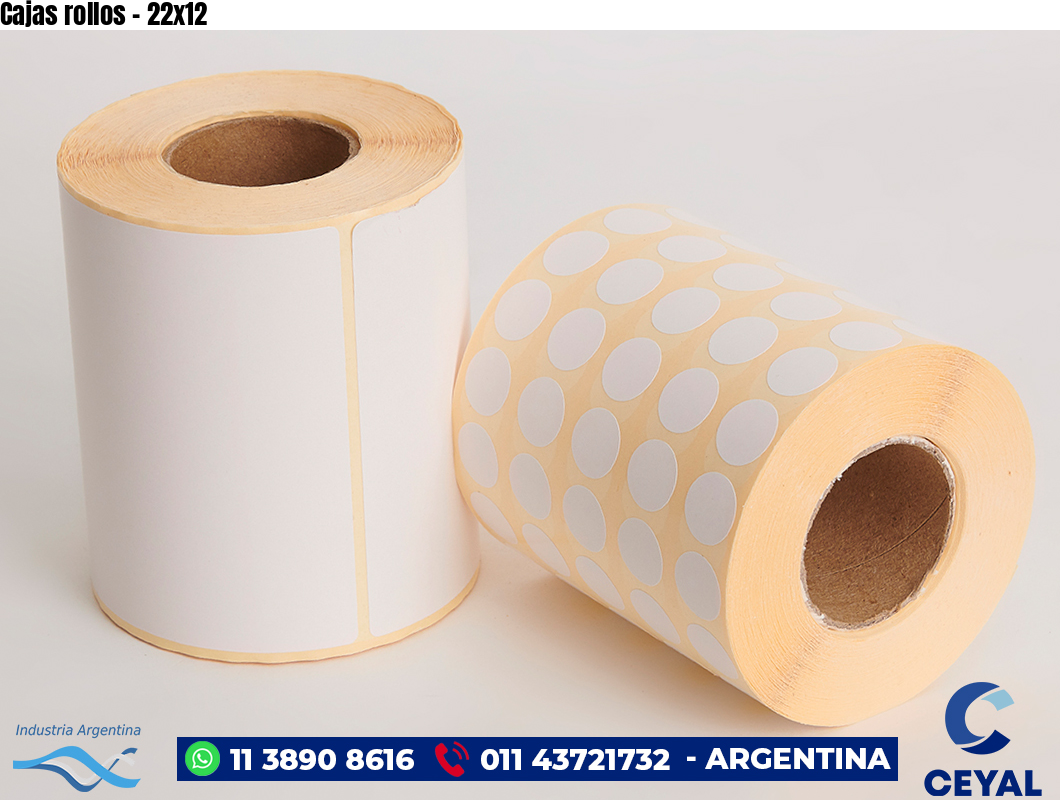 Cajas rollos - 22x12