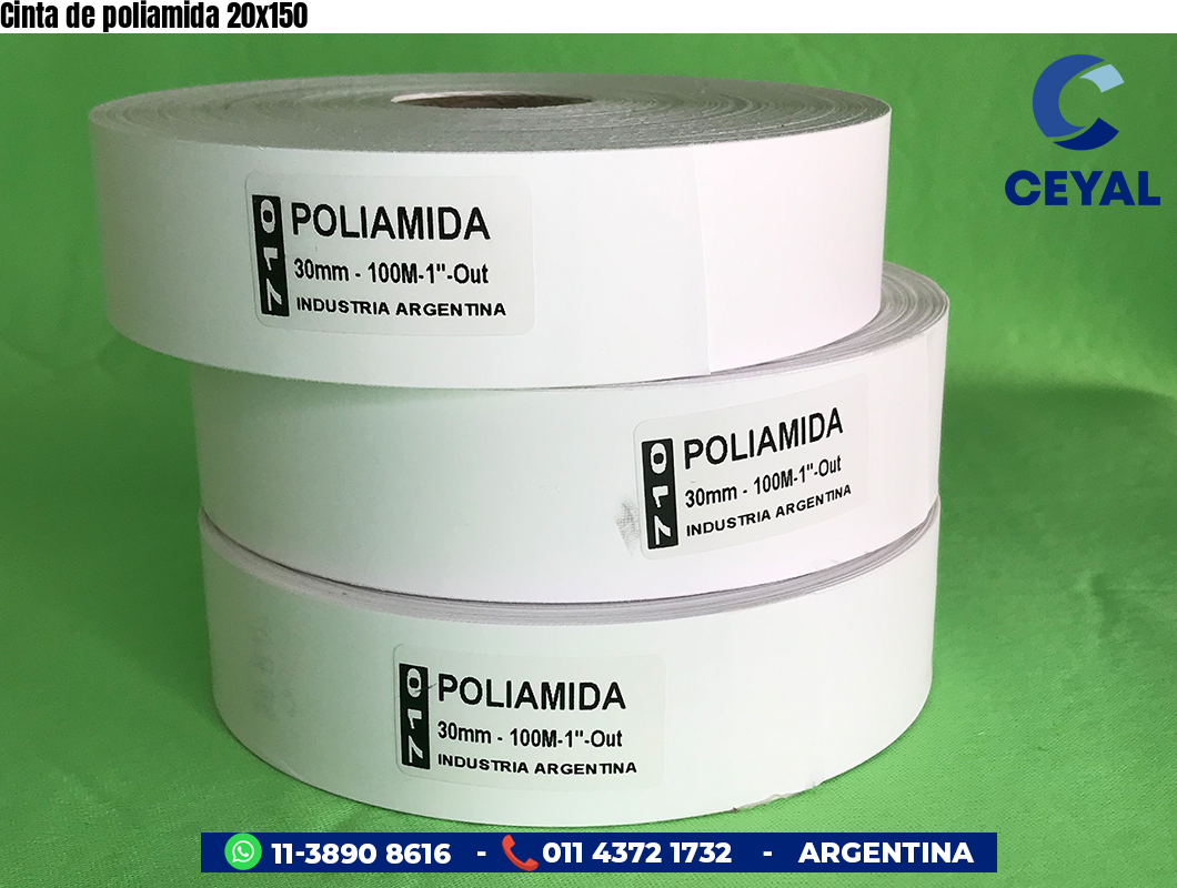 Cinta de poliamida 20x150
