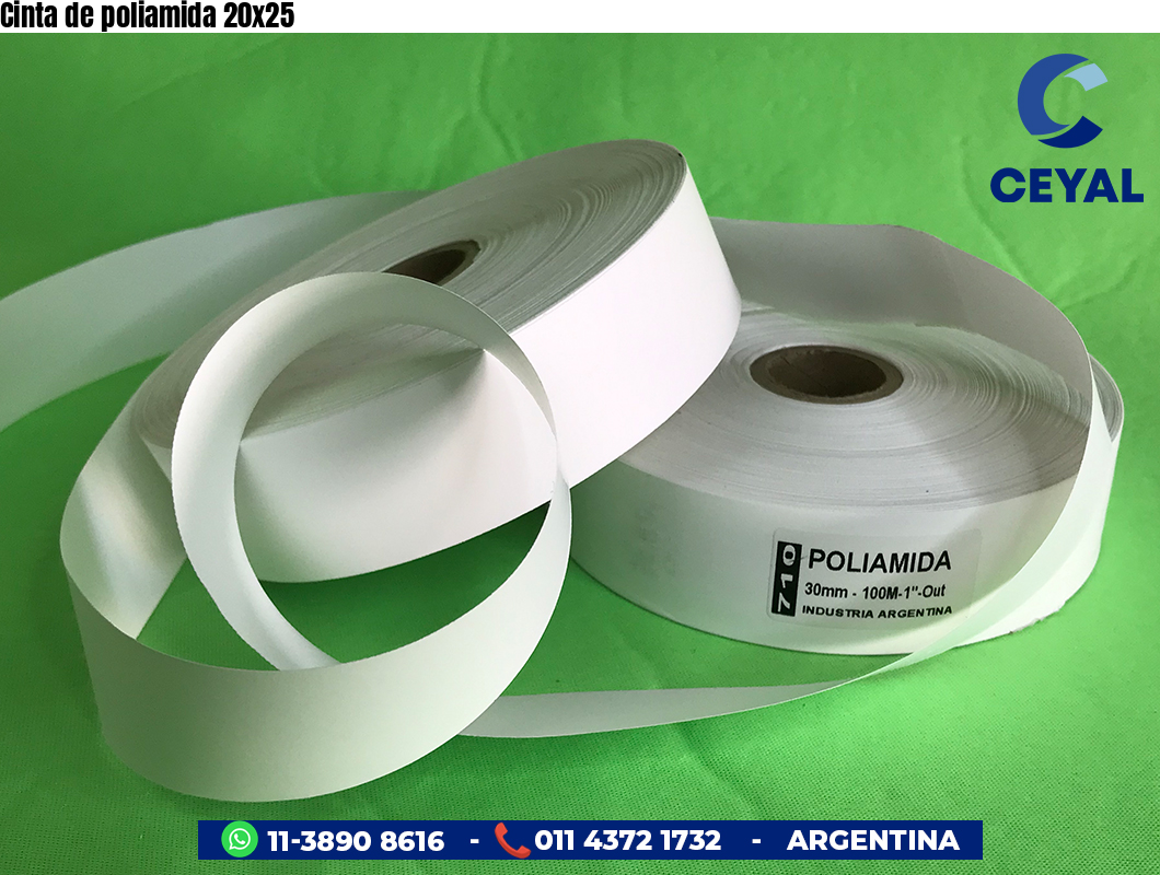 Cinta de poliamida 20x25