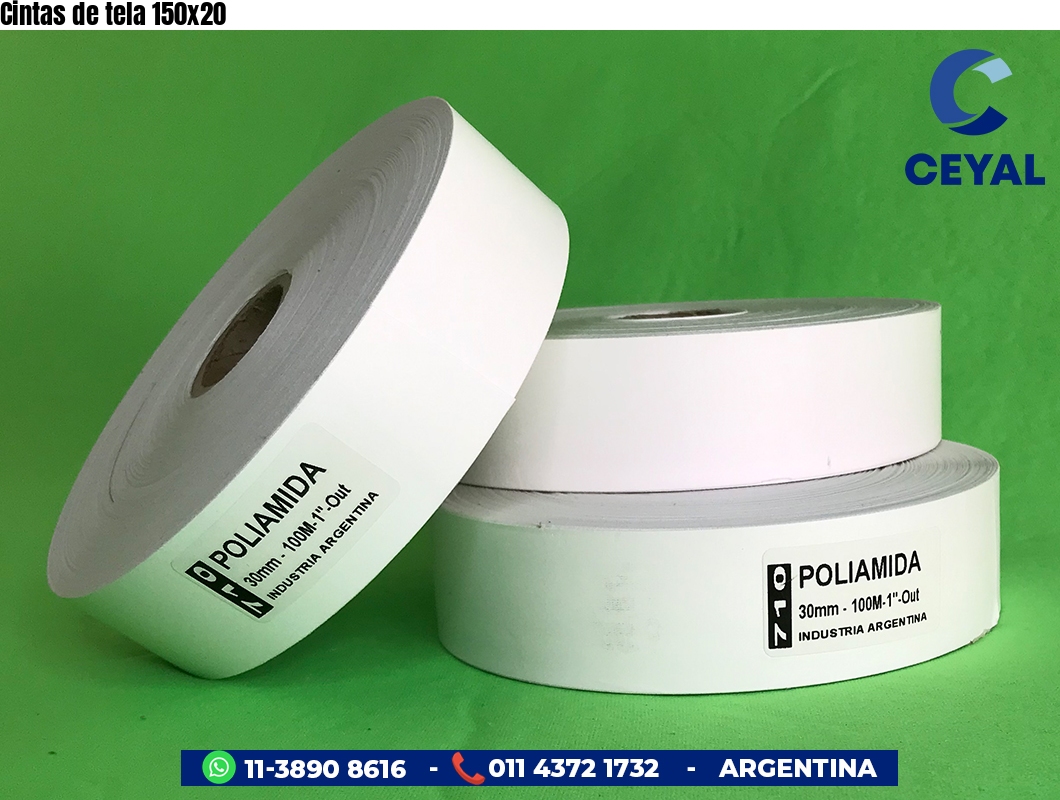 Cintas de tela 150×20