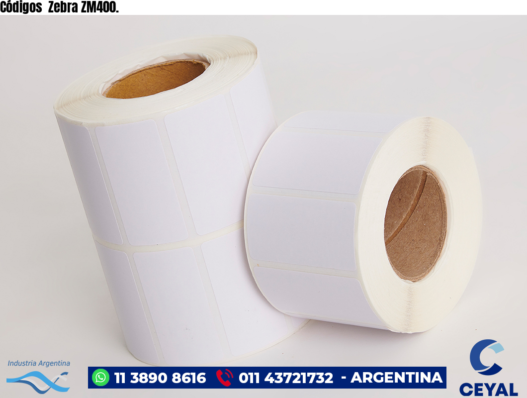 Códigos  Zebra ZM400.